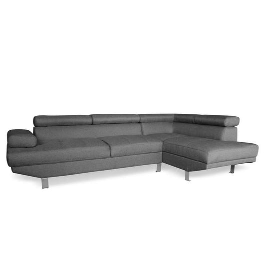 CORNER GREY ΥΦΑΣΜΑ ΚΑΝΑΠΕΣ ΑΡΙΣΤΕΡΗ ΓΩΝΙΑ 250x153x80