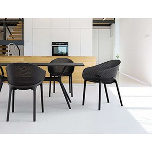 AIR ΤΡΑΠΕΖΙ BLACK LAMINATE 180x90x74