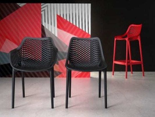 AIR STOOL RED POLYPROPYLENE 44x51x95