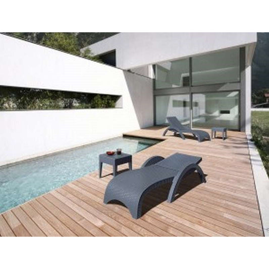 MIAMI DARK GREY ΤΡΑΠΕΖΙ ΠΟΛ/ΝΙΟΥ 45x45x45