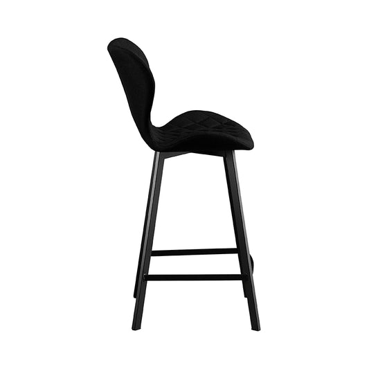 MARTIN ΜΑΥΡΟ ΥΦΑΣΜΑ(Σ2)66εκ. ΣΚΑΜΠΟ ΜΕΤΑΛΛΙΚΟ 45X49X66-98εκ.
