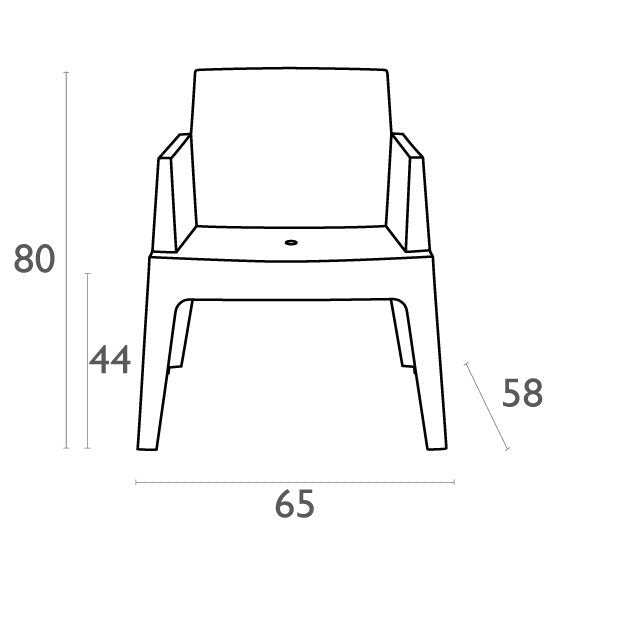 BOX DARK GREY ΠΟΛΥΘΡΟΝΑ ΠΟΛ/ΝΙΟΥ 65x58x80