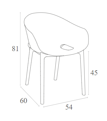 SKY PRO BLACK ΠΟΛΥΘΡΟΝΑ ΠΟΛ/ΝΙΟΥ 54x60x81