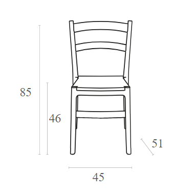 TIFFANY BLACK ΚΑΡΕΚΛΑ ΠΟΛ/ΝΙΟΥ 45x51x85