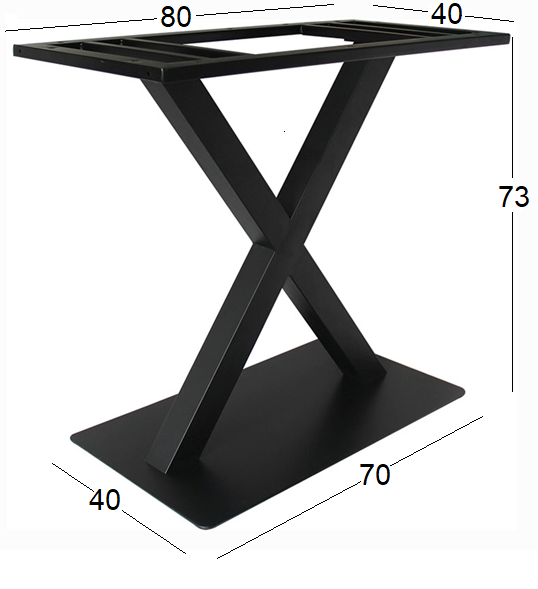 PRIME ΜΑΚΡ/ΝΗ ΒΑΣΗ ΜΕΤΑΛΛΙΚΗ ΜΑΥΡΗ 70x40x73
