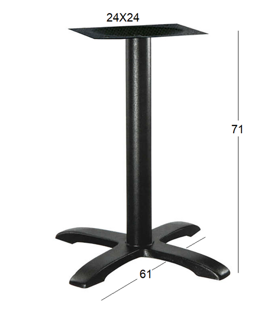 ASTOR 4ΝΥΧΗ (Π/Ρ) ΒΑΣΗ ΜΑΝΤΕΜΙ ΜΕ ΡΕΓ/ΡΟΥΣ ΜΑΥΡΗ 61x61x71