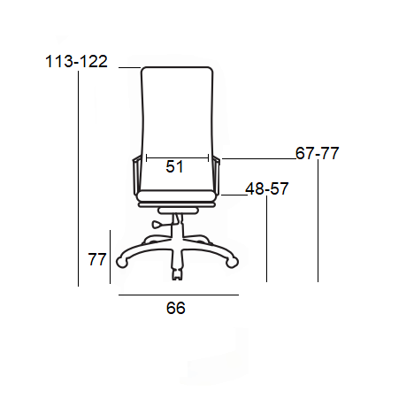 A5250 ΜΑΥΡO PU ΠΟΛΥΘΡ. ΜΕ ΥΠΟΠΟΔΙΟ 66x77x48-113/57-122