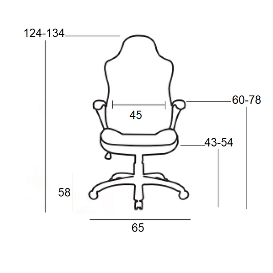A6100-R ΜΑΥΡΟ/ΚΟΚΚΙΝΟ ΠΟΛΥΘΡΟΝΑ GAMING 65x58x43-124/54-134