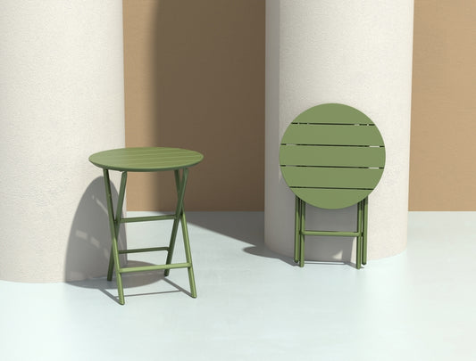HELEN OLIVE GREEN ΤΡΑΠΕΖΙ ΠΤΥΣ/ΝΟ ΠΟΛ/ΝΙΟΥ Φ60x74