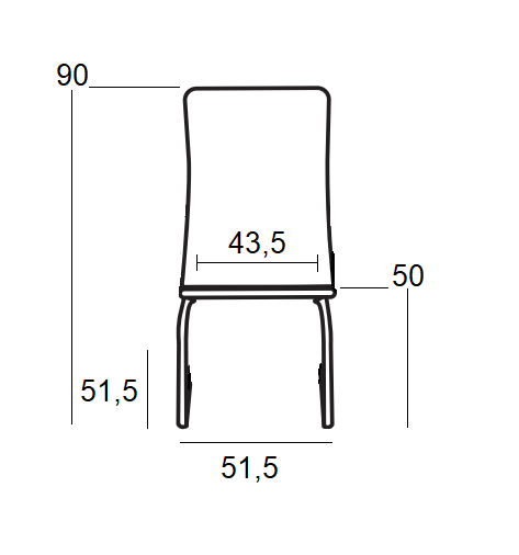 BM102 ΜΑΥΡΗ ΚΑΡΕΚΛΑ ΑΝΑΜΟΝΗΣ 51.5X51.5X50-90εκ.