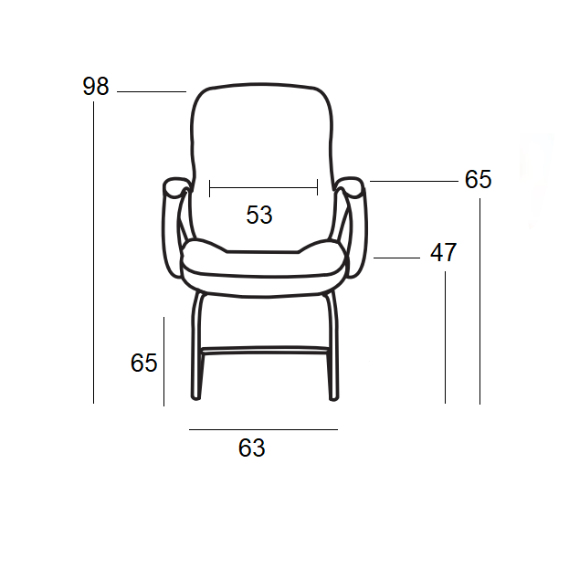 A2500 ΜΑΥΡO PU ΠΟΛΥΘΡΟΝΑ ΑΝΑΜΟΝΗΣ 63x65x47-98