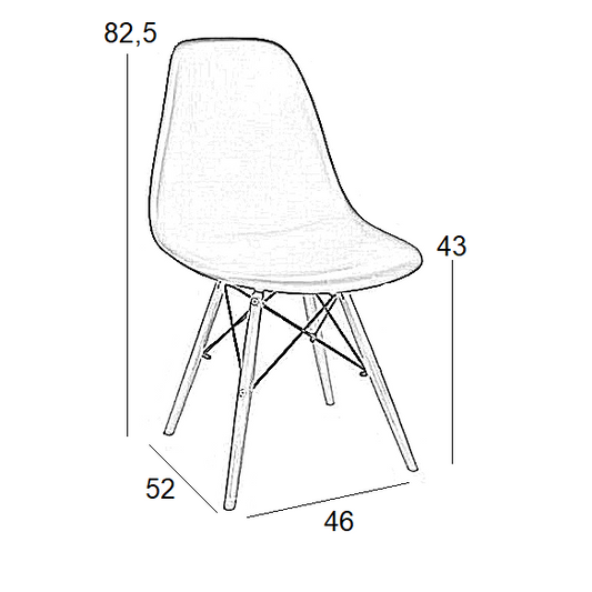 LOFT ΚΑΡΕΚΛΑ BLACK PP 46x52x43-82.5
