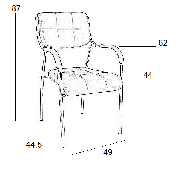BM108 ΜΑΥΡΗ ΠΟΛ/ΝΑ ΑΝΑΜΟΝΗΣ 49x44.5x44-87