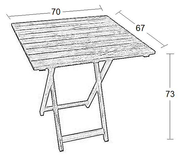 ΠΗΧΑΚΙ ΚΑΡΥΔΙ ΤΡΑΠΕΖΙ ΟΞΥΑΣ ΠΤΥΣΣ/ΝΟ 70x67x73
