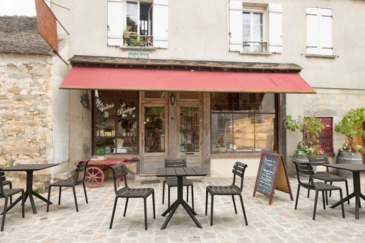 PARIS BLACK ΤΡΑΠΕΖΙ ΠΟΛ/ΝΙΟΥ 70x70x74