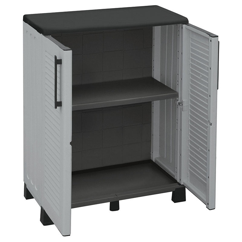 PLASTIC WARDROBE ITALY TWO-DOOR 1 SHELF 68x37x90
