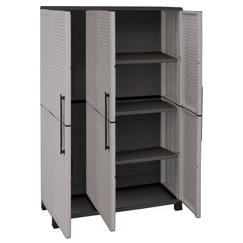 ITALIAN PLASTIC WARDROBE 3 DOORS 3 SHELVES 102x37x169