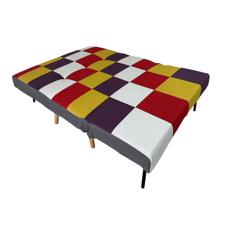 SARA PATCHWORK ΥΦΑΣΜΑ ΚΑΝΑΠΕΣ/ΚΡΕΒΑΤΙ 134x80x84