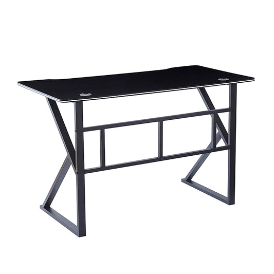 ΓΡΑΦΕΙΟ ΜΑΥΡΟ MDF/ΜΑΥΡΟ ΜΕΤΑΛΛΙΚΟ 120x60x75