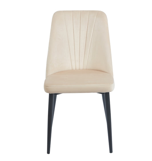 OLIVIA BEIGE VELVET ΥΦΑΣΜΑ ΚΑΡΕΚΛΑ ΜΕΤΑΛΛΙΚΗ 46(59)x58x85