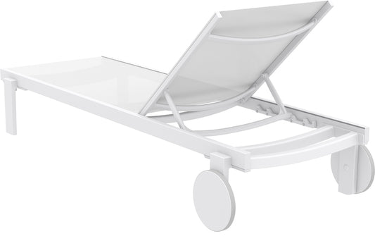 CASABLANCA ΞΑΠΛΩΣΤΡΑ WHITE/WHITE ΑΛΟΥΜ-ΠΟΛ/ΝΙΟΥ 74x190x31