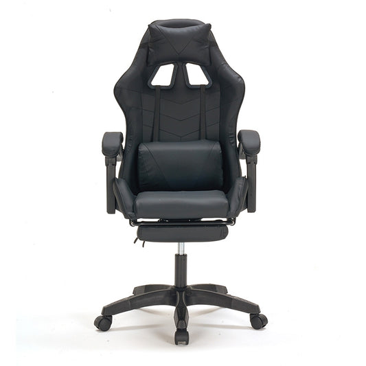 A9937 ΜΑΥΡΟ PVC ΠΟΛΥΘΡΟΝΑ GAMING/ΜΕ ΥΠΟΠΟΔΙΟ 64x59x43-112/53-125