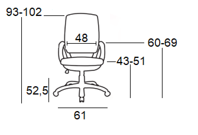 A1600-W ΛΕΥΚΟ/ΡΟΖ MESH ΠΟΛΥΘΡΟΝΑ ΓΡΑΦΕΙΟΥ 61X52.5X43-93/51-102εκ.