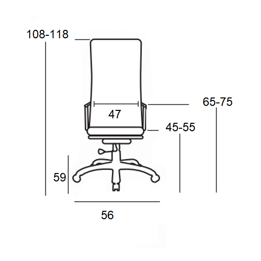 A9943 ΜΑΥΡΟ MESH ΠΟΛΥΘΡΟΝΑ ΓΡΑΦΕΙΟΥ 56x59x45-108/55-118