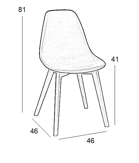 LOFT PLUS ΚΑΡΕΚΛΑ ΜΑΥΡΗ ΡΡ 46x46x41-81