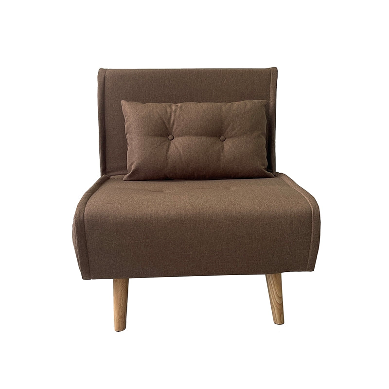 SARA BROWN FABRIC ARMCHAIR/BED 75x80x84