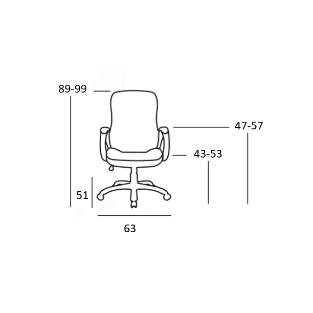 A900 ΜΑΥΡΟ MESH ΠΟΛΥΘΡΟΝΑ ΓΡΑΦΕΙΟΥ 63x51x43-89/53-99