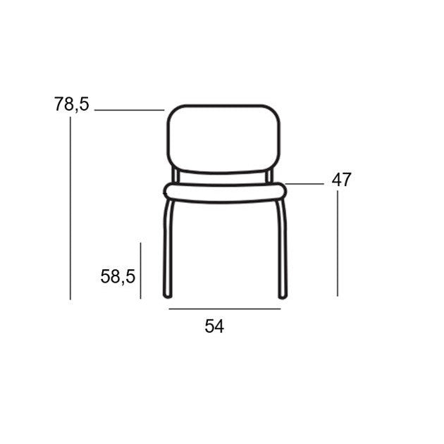 MILOS ΜΑΥΡΟ ΥΦΑΣΜΑ ΚΑΡΕΚΛΑ ΒΑΦΗΣ 54x58.5x47-78.5