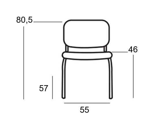 MILOS PP ΜΑΥΡΟ ΚΑΡΕΚΛΑ ΒΑΦΗΣ 55x57x80.5