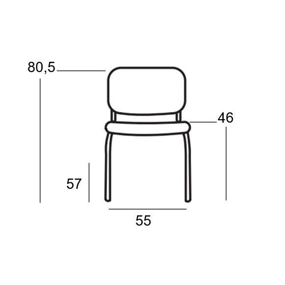 MILOS PP ΜΑΥΡΟ ΚΑΡΕΚΛΑ ΒΑΦΗΣ 55x57x80.5