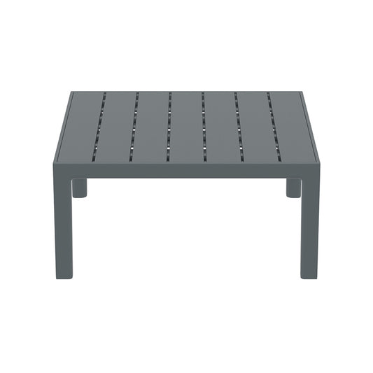 PORTOFINO LOUNGE ΤΡΑΠΕΖΙ DARK GREY ΠΟΛ/ΝΙΟΥ 70x70x33