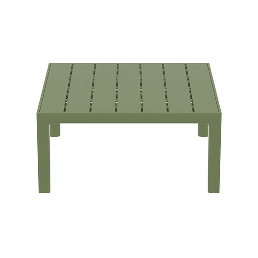 PORTOFINO LOUNGE ΤΡΑΠΕΖΙ OLIVE GREEN ΠΟΛ/ΝΙΟΥ 70x70x33