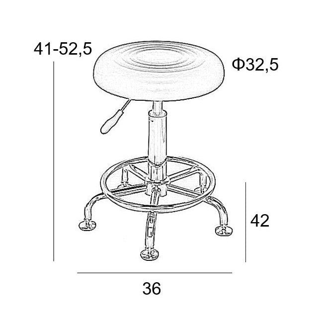 BAR71 ΛΕΥΚΟ PU ΣΚΑΜΠΟ ΜΕ ΑΜΟΡΤΙΣΕΡ 36x42x41-52.5