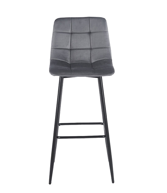 NORA GREY VELVET ΥΦΑΣΜΑ ΣΚΑΜΠΟ ΜΕΤΑΛΛΙΚΟ 45x42x75-110