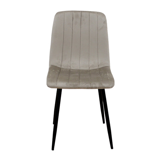DORA CAPPUCCINO VELVET ΥΦΑΣΜΑ ΚΑΡΕΚΛΑ ΜΕΤΑΛΛΙΚΗ 45x53x86