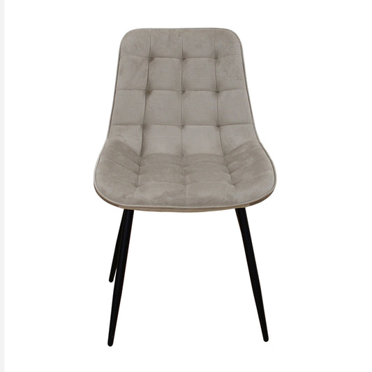 DENIS CAPPUCCINO VELVET ΥΦΑΣΜΑ ΚΑΡΕΚΛΑ ΜΕΤΑΛΛΙΚΗ 52x61x87