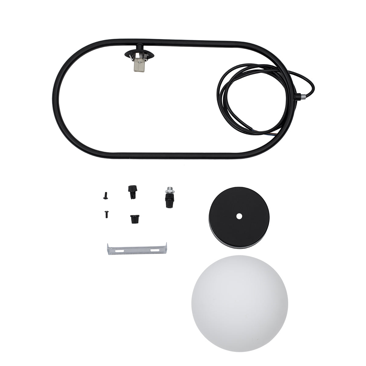 HAMBURG 00589 Μοντέρνο Κρεμαστό Φωτιστικό Οροφής με Ντουί 1 x G9 AC 220-240V IP20 - Μαύρο & Λευκό - Μ20 x Π15 x Υ40