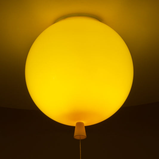 BALLOON 00651 Παιδικό Φωτιστικό Οροφής με Ντουί 1 x E27 AC 220-240V IP20 - Κίτρινο - Μ30 x Π30 x Υ33