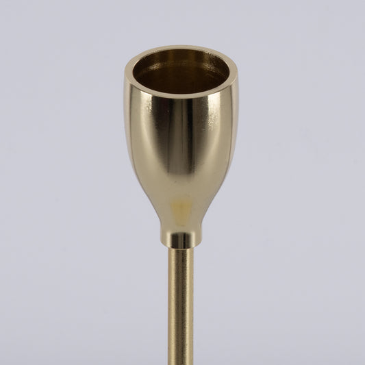 ISABELLA 35102 Κηροπήγιο Μεταλλικό Χρυσό Φ10 x Υ33cm