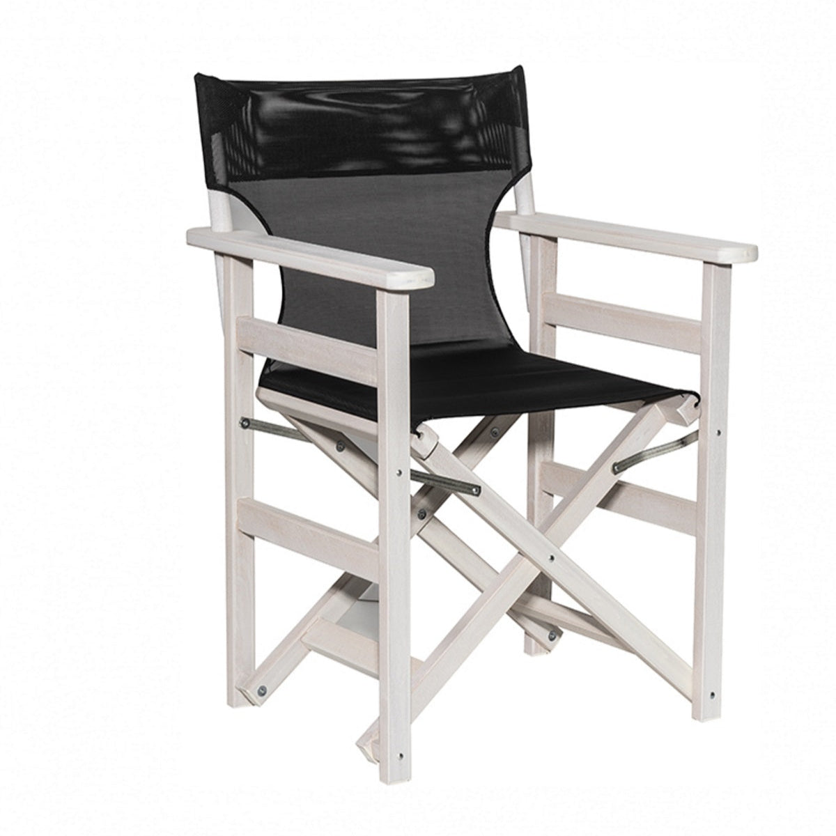 Hydra Πολυθρόνα Σκηνοθέτη Λευκό 59x58x84