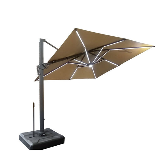 Roma/C DELUXE Γωνιακή Ομπρέλα Αλουμινίου 400x400x310