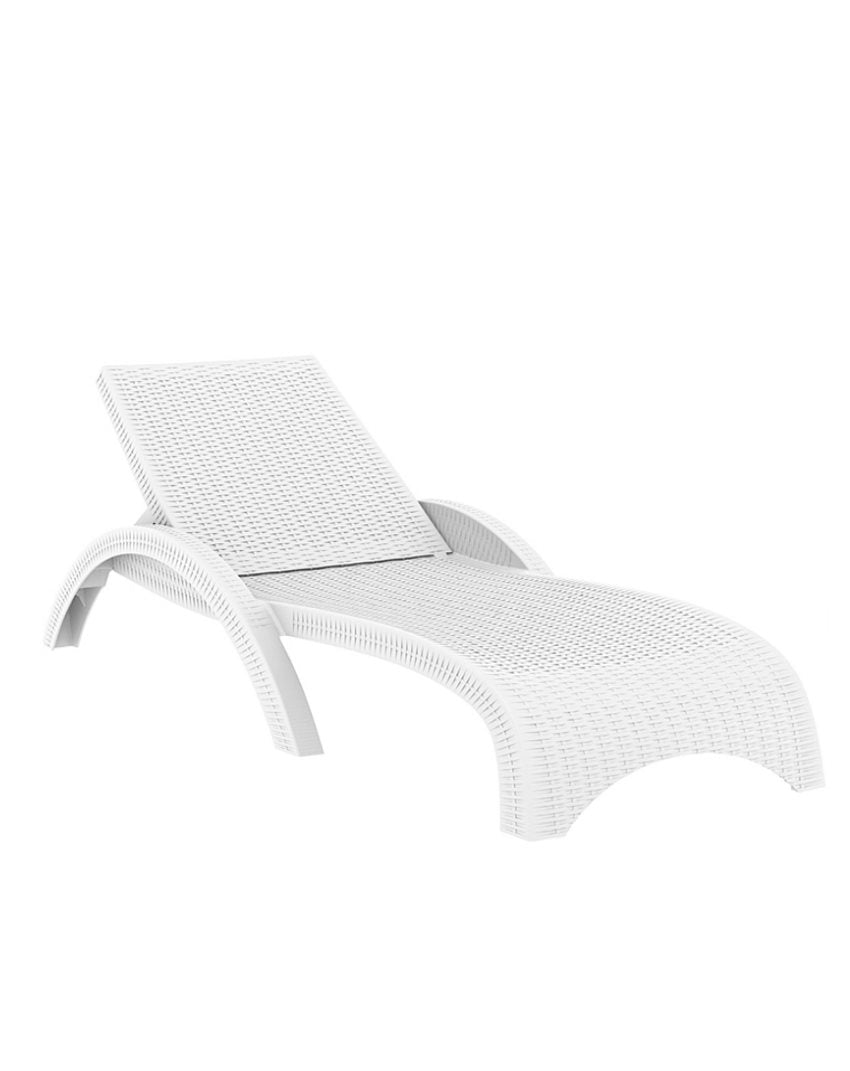 Tropic Ξαπλώστρα Λευκή 187x73x44