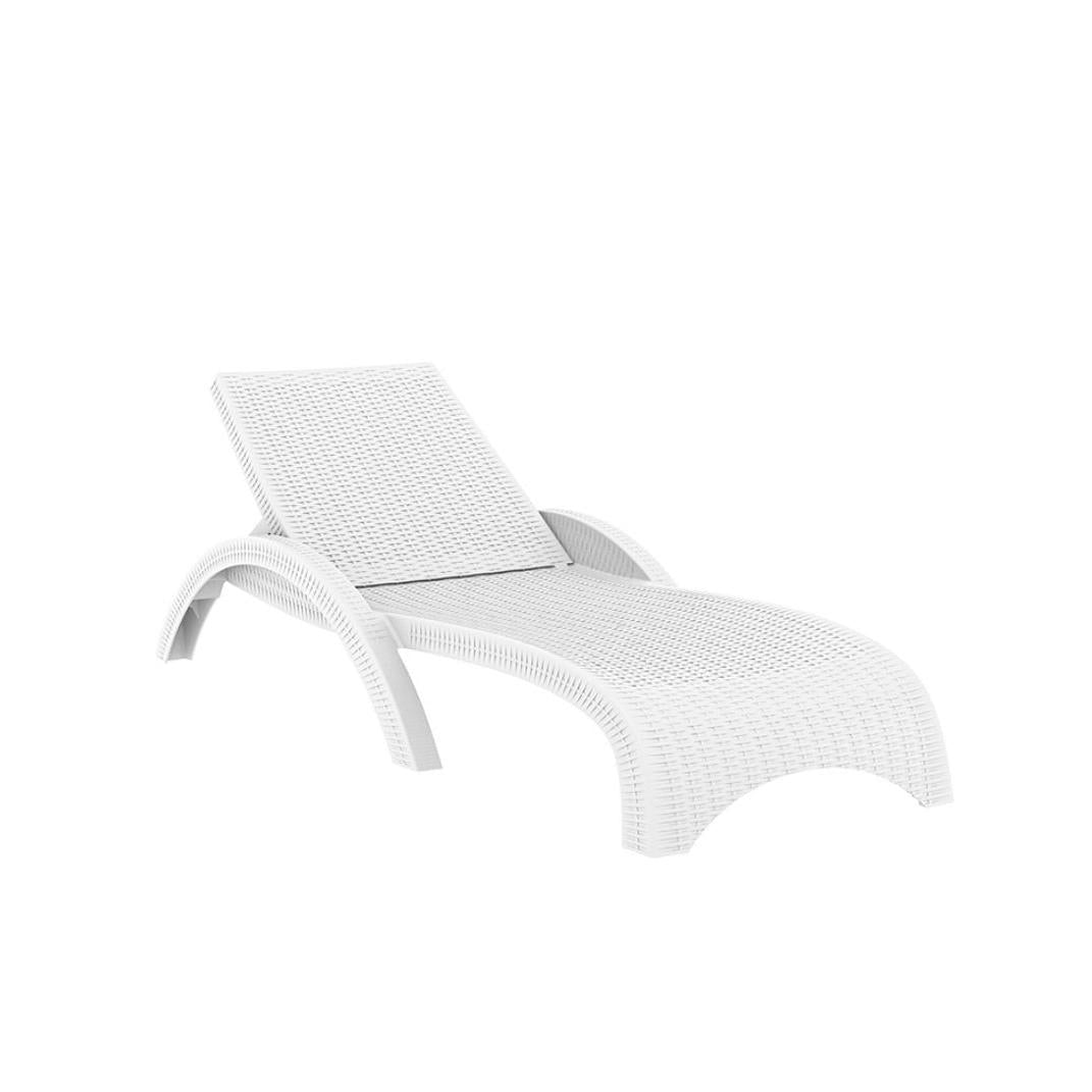 Tropic Ξαπλώστρα Λευκή 187x73x44