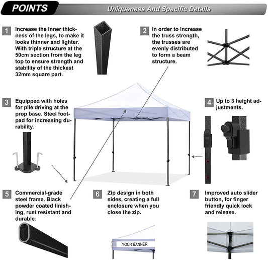 Κιόσκι Gazebo 300x300x310