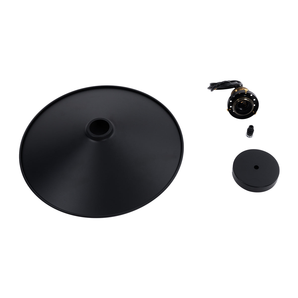 CARAVEL 01042 Vintage Κρεμαστό Φωτιστικό Οροφής με Ντουί 1 x E27 AC 220-240V IP20 - Μαύρο & Χρυσό - Μ36 x Π36 x Υ10