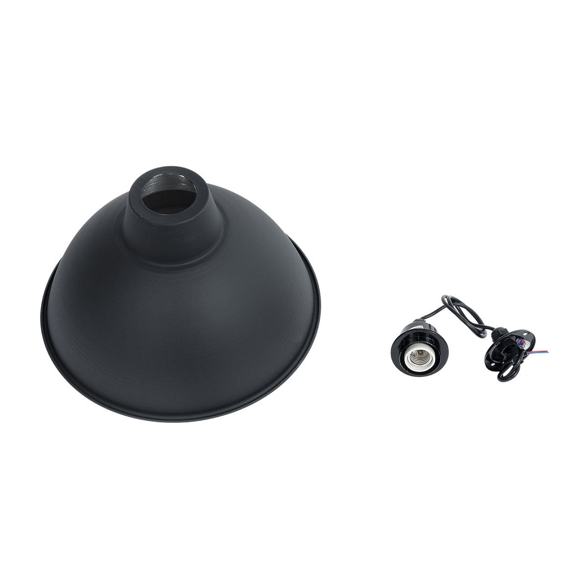 LOUVE 01177 Vintage Κρεμαστό Φωτιστικό Οροφής με Ντουί 1 x E27 AC 220-240V IP20 - Μαύρο - Μ40 x Π40 x Υ30